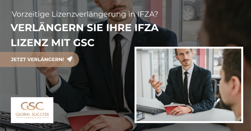 Vorzeitige Lizenzverlängerung IFZA Free Zone zur Einführung der Buchhaltung und Corporate Tax Global Success Consulting